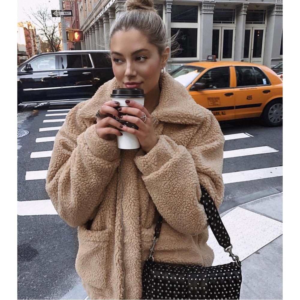 I.Am.Gia | Pixie Teddy Coat Tan Sherpa Jacket Size Small